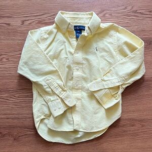 Ralph Lauren Boys Yellow Button Down Shirt
